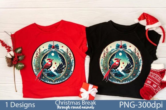 Download Christmas Break Through Ornament PNG - Premium Bundle