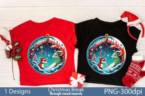 Download Christmas Break Through Ornament PNG - Premium Bundle