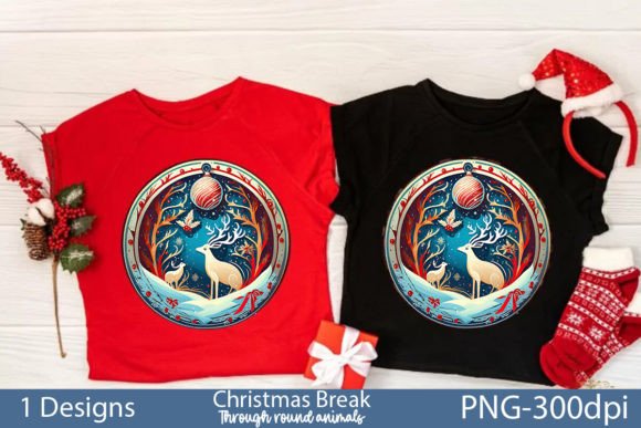 Download Christmas Break Through Ornament PNG - Premium Bundle