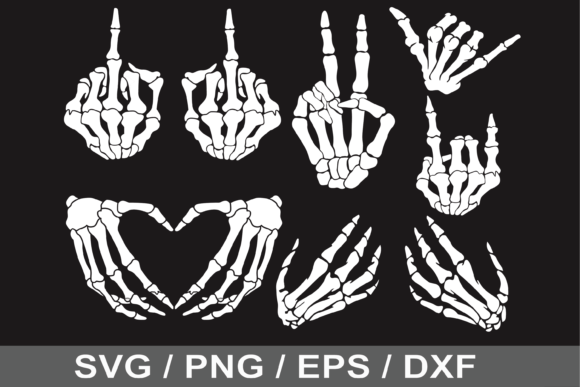 Download Peace Skeleton Hand SVG, PNG, EPS, DXF - Premium Resources