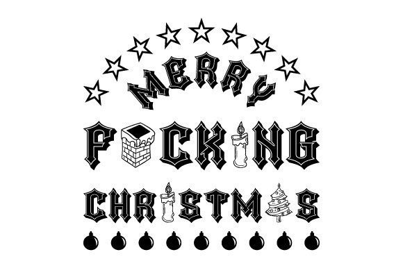 Download Merry Fcking Christmas EPS SVG PNG - Christmas eps Collection